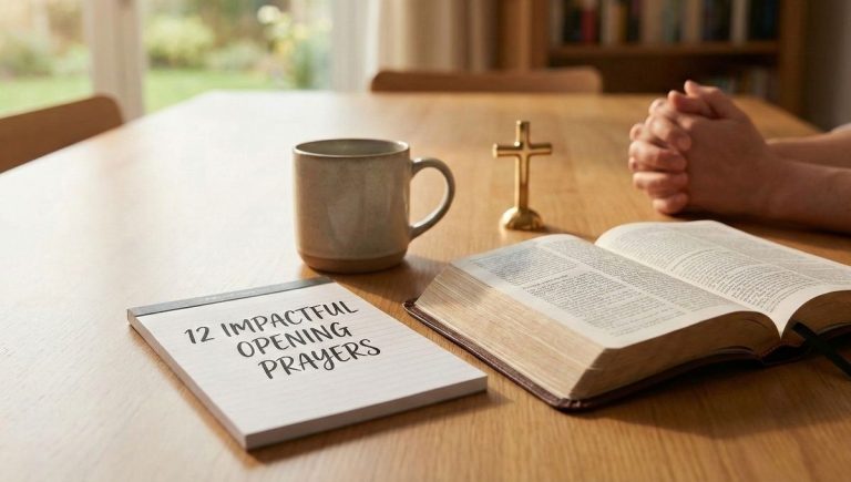12 Impactful Opening Prayers For Meetings (+ Verses)