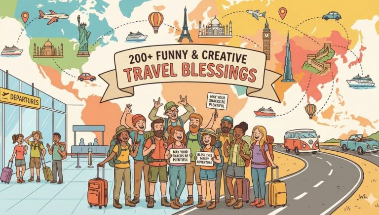 200+ Funny & Creative Travel Blessings