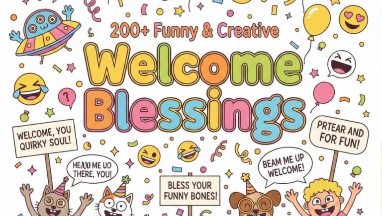 200+ Funny & Creative Welcome Blessings