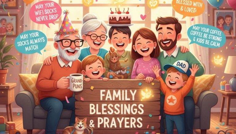 200+ Funny Family Blessings, Prayers & Quotes
