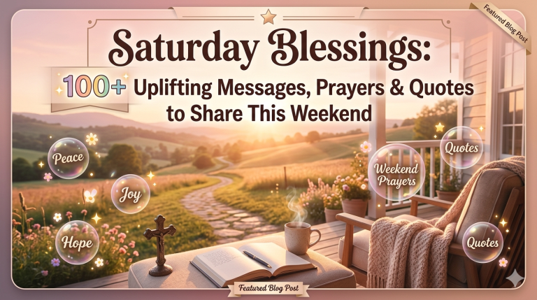Saturday Blessings: 100+ Uplifting Messages, Prayers & Quotes to Share This Weekend